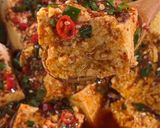 A picture of step 4 of Chili Oil Tofu（油泼豆腐).