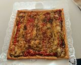 Foto del paso 1 de la receta: Coca hojaldre de verduras con anchoas