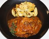Foto del paso 6 de la receta: MUSLOS DE POLLO A LA CAZADORA (CHASSEUR), FRANCÉS. JON STYLE