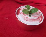 A picture of step 3 of Roohafza shrikhand.