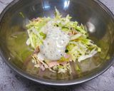 A picture of step 3 of Coleslaw with Drained Yogurt and Cabbage.