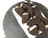 A picture of step 10 of 3-Ingredient No-Bake Oreo Cheesecake.