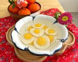A picture of step 4 of Egg Yolk Mochi Dumplings in Ginger Syrup.