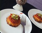 A picture of step 5 of Kunafeh.