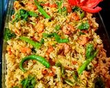 প্রন গার্লিক ফ্রাইড রাইস রেসিপির ধাপ 3 ছবি