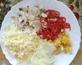 Hình bước làm 4 của món Pizza Không Lò Nướng, Không Men Nở !! Dễ làm nhấtttt !!!