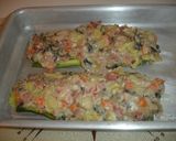 Foto del paso 14 de la receta Calabacines rellenos de champiñones y jamón