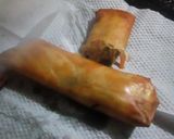 A picture of step 10 of Veg spring rolls.