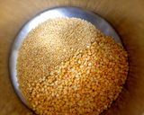 A picture of step 2 of Foxtail millet kheer/payasam.