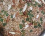 A picture of step 4 of Gulkand cake.