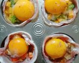 Foto del paso 4 de la receta: Canastillas de tocino con huevo y vegetales🥓🍳🥦🍄