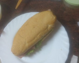 Foto del paso 5 de la receta: Bocadillo vegetal de lomo, bacon y mayonesa de cebolla frita