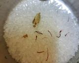 A picture of step 1 of Aata Suji and Mawa Halwa.