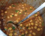 A picture of step 5 of Punjabi Thali - Chana Masala Curry with Methi Masala Puri.