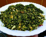 "हरभरा पाल्याची भाजी"(Harbhara Palyachi Bhaji Recipe In Marathi रेसिपी स्टेप 3 फोटो 