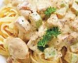 Foto del paso 4 de la receta: Fideos spaguetti con salsa de pollo