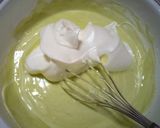 Foto langkah ke 6 dari resep Pandan Cheese Sponge Cake.