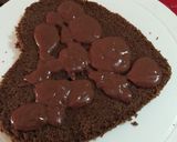 A picture of step 5 of Chocolate ganache cake.