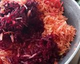 A picture of step 1 of Beetroot burfi.