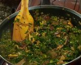 A picture of step 7 of Efo riro (Yoruba style).