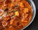 A picture of step 4 of Kadai paneer.