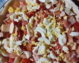 Foto del paso 6 de la receta: Tarta de tomate, queso, huevo, jamón y fiambre primavera