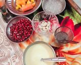 A picture of step 3 of Sabudana fruit dessert.