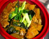 A picture of step 5 of Braised Pork Ribs with Pumpkin.