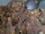Sawi gulung kuah pedas