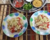 A picture of step 4 of Zhatpat samosa chaat.