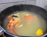 A picture of step 1 of Astakomakaronada –Greek lobster spaghetti.