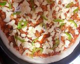 A picture of step 5 of 🍕Cheesy Smokey tikka pizza🍕.