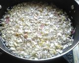 A picture of step 4 of Kelful bhaji(banana flower).