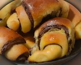 Pas rețetă 🥐Cornulețe Duo....pufoase și gustoase 🥐 5 fotografie