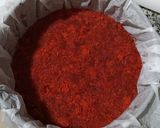 Foto del paso 6 de la receta Tarta de queso y fresas con base de red Velvet y crumble de almendras (sin gluten)