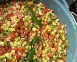 A picture of step 6 of Calabacitas con Elote.