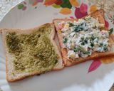 A picture of step 5 of Veg Grilled Sandwich with Curd.