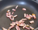 Hình bước làm 1 của món Spaghetti alla Carbonara