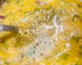 Une image de l'étape 2 de Omelette, crevettes, Emmental.