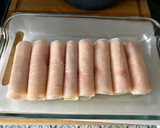 Foto del paso 5 de la receta: Puerros con york y queso gratinados