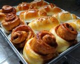 Foto langkah ke 6 dari resep 🥐No Knead Bread/ Roti Tanpa Ulen (Cinnamon,Butter,Cheese Rolls).
