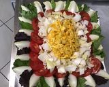 Une image de l'étape 8 de Salade d'été multicolore aux anchois marinés.