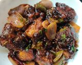 A picture of step 8 of Paneer Manchurian.