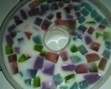 Foto langkah ke 3 dari resep Puding mozaik susu.