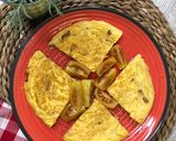 A picture of step 5 of Spaghetti Carbonara Frittata.