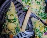 A picture of step 8 of Spinach Paneer Christmas Tree (15-Minute Air Fryer Starter).