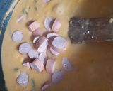 Tejfölös fokhagymás zöldbabfőzelék, füstölt virslivel 🥣🥣🥣 recept fázis 4 fotója