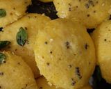 A picture of step 2 of Idli Style Dhokla.