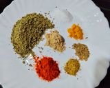 A picture of step 2 of Achari tawa vegetables.