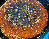 A picture of step 10 of Handvo traditional style.